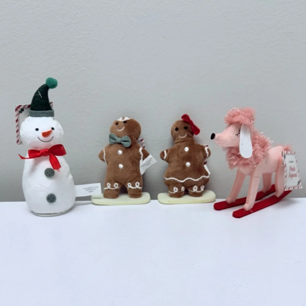 NEW Target Bullseye Playground Set of 4 Small Plush Christmas Figurals, 2025